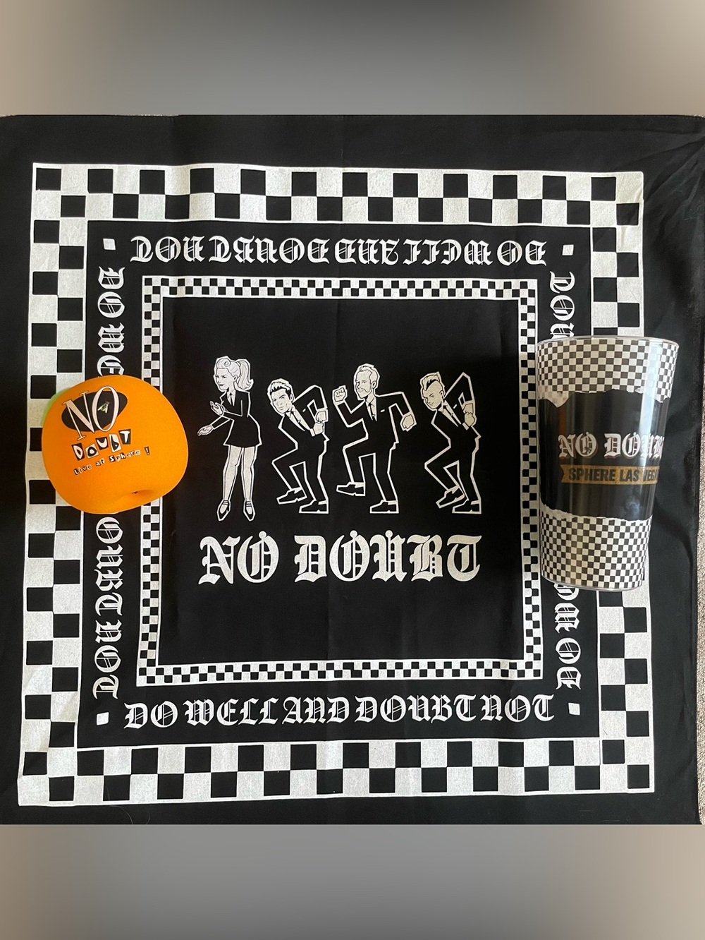 No Doubt Sphere Las Vegas Bandana Orange Cup Collector Bundle